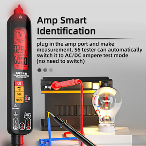 Stylo de test numérique BSIDE S6X, multimètre 60A CAT III 600V, détecteur de tension, de courant, de capacité et de température, pour usage domestique - Product Image 2