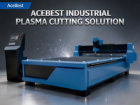 Machine de découpe plasma CNC AceBest ACE-1530 200A avec système de contrôle Starfire et moteur pas à pas pour la fabrication de tôles métalliques