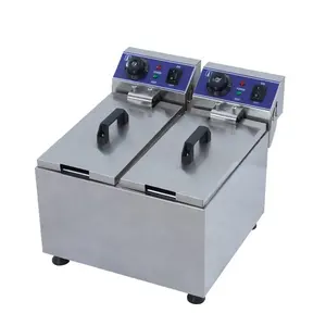Machine commerciale de friteuse de pommes chips de beignet d'acier inoxydable de dessus de table friteuse de poulet électrique