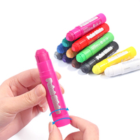 Crayons de peinture à faible MOQ, lisses et mélangeables, en lot de 6/12 couleurs métalliques, crayons rotatifs pour enfants, peinture DIY, graffiti