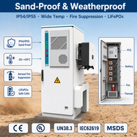 Armoire BESS hybride solaire-diesel 50 kW 112,5 kWh pour opérations hors réseau et sur réseau avec entrée générateur 60 kVA et entrée PV 100 kWp