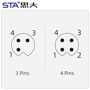 Soket Pengikat Depan Belakang M5 Dengan Kabel 30cm Konektor Bundar Perangkat Male Female 3 4 Pin - Product Image 5
