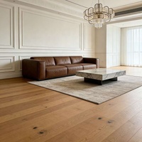 Plancher en bois composite massif à trois couches, spécialement conçu pour le chauffage par le sol, écologique, en chêne nordique, parquet contrecollé.