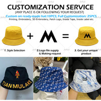 Topi Memancing Outdoor Grosir Logo Kustom Bordir Topi Pelindung Matahari Lipat Topi Perjalanan Musim Panas Topi Bucket Katun untuk Pria Wanita