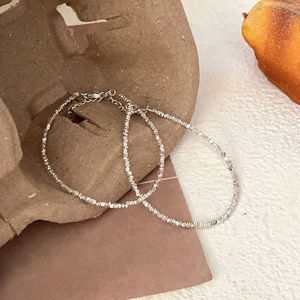 Pulsera de Plata de Ley S925 con Hilo, Estilo Retro Desgastado, Joyería para Mujer, Uso Diario - Product Image 2