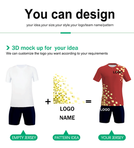 Maillot de football sublimé avec impression graphique, short à taille élastique, respirant, uniforme d'équipe pour la compétition - Product Image 5