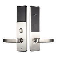 Cerradura de Puerta Inteligente para Hotel con Lector de Tarjetas RFID de Acero Inoxidable 304SS, Desbloqueo por Tarjeta o Aplicación TTLock ET2072RF