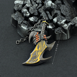 Porte-clés en alliage de Zinc, petit jouet épée de dieu de la guerre Kratos lames d'exil 10cm 80g - Product Image 2