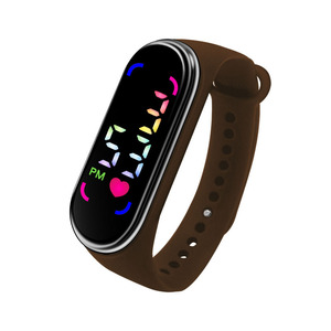 <span class=keywords><strong>Montre</strong></span> connectée à écran tactile étanche en <span class=keywords><strong>plastique</strong></span> LED 2025 pour femmes, hommes et enfants, <span class=keywords><strong>bracelet</strong></span> de sport - Product Image 4