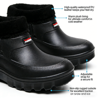 Bottes de neige à plateforme pour femme, doublure douce, style slip-on, collection automne-hiver, vente en gros usine
