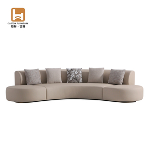 <span class=keywords><strong>Canapé</strong></span>-lit d'angle en <span class=keywords><strong>cuir</strong></span> <span class=keywords><strong>microfibre</strong></span> de style italien moderne, avec structure en bois, personnalisable pour appartement, hall d'hôtel, bureau - Product Image 1