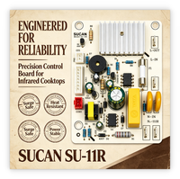 Carte de circuit imprimé durable AMOR SUCAN SU-11R pour plaque de cuisson infrarouge avec protection multi-sécurité pour appareils de cuisine OEM