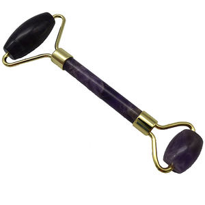 Tinh thể đá quý thạch anh tím <span class=keywords><strong>massage</strong></span> mặt con lăn <span class=keywords><strong>massage</strong></span> mặt tự giúp <span class=keywords><strong>massage</strong></span> - Product Image 2