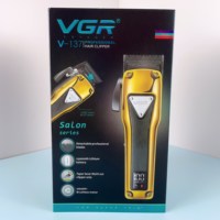 Tondeuse à cheveux sans fil professionnelle VGR V-137 à double lame USB pour hommes, utilisable sur le corps