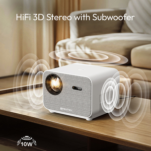 [Campione gratuito per il distributore] BYINTEK 2025 <span class=keywords><strong>proiettore</strong></span> domestico tessuto senza polvere Design Hifi 3D Subwoofer <span class=keywords><strong>proiettore</strong></span> LCD con 800 ANSI - Product Image 4