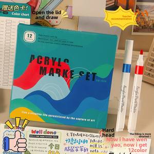 Student Art Markers Set Farben Cross-Border Hard Tip Acryl Sketch Marker Kunststoff material für Zeichnung und Graffiti - Product Image 6