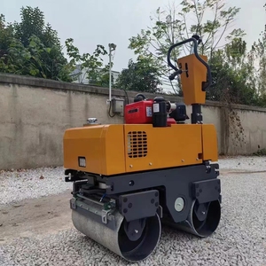 Compacteur routier vibrant à double tambour puissant de 0,5 à 0,8 tonne avec pompe SAUER et pompe à plongeur variable - Product Image 2