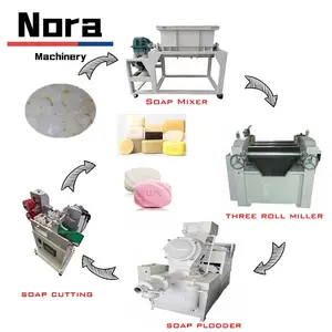 automatic complete Soap molding cutting machine plodder toilet soap equipment price of laundry soap making machine manufacturer