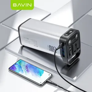 BAVIN PC021S high quality charging wireless solar banks power portable power station for outdoor camping