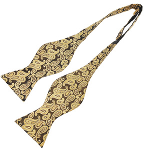 Noeud papillon à motif paisley tendance à bas prix, vente chaude, OEM/ODM, 100% polyester, noeud papillon à nouer soi-même pour hommes, vente en gros - Product Image 3