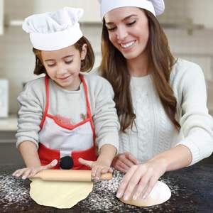 Ensemble de mini rouleaux à pâtisserie en bois de 7 pouces avec 3 petites planches à pâtisserie pour les enfants pour <span class=keywords><strong>Play</strong></span> <span class=keywords><strong>Doh</strong></span> Cookie Dough Arts Crafts pour les garçons - Product Image 4