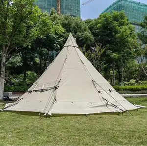 럭셔리 글래핑 패밀리 코튼 야외 tipi 텐트