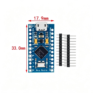 Pro Micro utilise l'Atmega32U4 avec son propre module de mise à jour USB 5V 16M pour le microcontrôleur du module de carte de développement et le bootloader. - Product Image 2