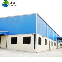 Estructura de Acero Prefabricada Moderna Resistente a Sismos para Instalaciones Industriales de Fabricación de Componentes Pesados