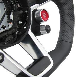 Volant personnalisé RS R8 en cuir semi-alcantara pour <span class=keywords><strong>Audi</strong></span> A3 A4 B6 <span class=keywords><strong>RS6</strong></span> C8 RS3 8V SQ8 SQ5 B8 B8.5 B9.5 Q3 S3 - Product Image 6