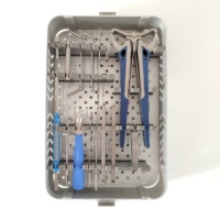 Ensemble d'instruments vétérinaires orthopédiques pour chiens Type de plaque avec seringues réutilisables pour les soins des animaux de compagnie