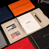 Système d'enveloppes Classeur économique personnalisé Vente en gros Nouveau avec design en cuir PU Offre Spéciale A5 Cadeau Couverture en cuir Journal magnétique