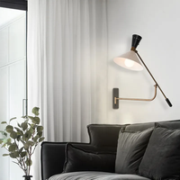 Lámpara de pared ajustable de fondo de habitación de muestra, iluminación de cabecera interior, lámpara de lectura de cabecero moderna, luz de pared Led para Hotel