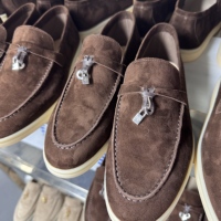 Chaussures habillées décontractées pour hommes et femmes 2026, style mocassins à enfiler, aspect daim, semelle Oxford, pour le bureau LP-918