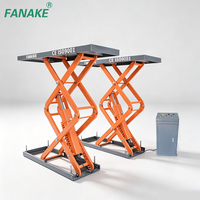 Lève-voiture hydraulique automatique à double extension de 4 tonnes pour alignement de roues, machine de levage à ciseaux à levée complète à vendre