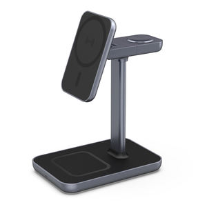 Chargeur sans fil <span class=keywords><strong>pliable</strong></span> Qi22 25w à charge rapide, chargeur de bureau pour accessoires de téléphone, Airpod, Iwatch, station de charge sans fil - Product Image 2