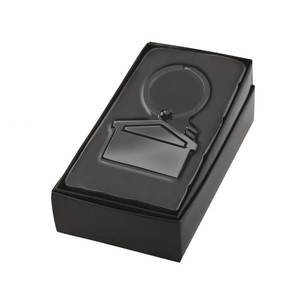 Porte-clés en métal poli avec logo personnalisé, idéal pour les entreprises et les hôtels - Product Image 2