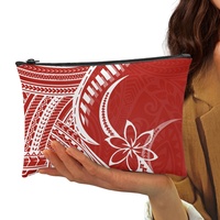 Produsen OEM ODM Desain Suku Polinesia Elei Kustom, Dompet Koin Lipat Ringan, Lembut, dan Tanpa Berat, Penuh Kepribadian