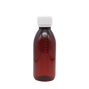 Bpa-free 150ml hổ phách Pet nạc rỗng ho <span class=keywords><strong>Syrup</strong></span> chai với bằng chứng giả mạo cap - Product Image 1