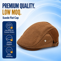 Casquette de conduite bicolore kaki pour hommes et femmes avec bordure marron, sangle réglable et boucle coulissante en métal – Vente en gros décontractée