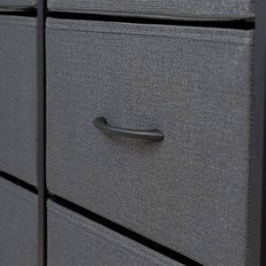 Commode autoportante moderne en tissu pour salon, durable, avec panneaux en MDF et acier inoxydable, en pin, disponible en plusieurs couleurs - Fournisseur en gros - Product Image 5