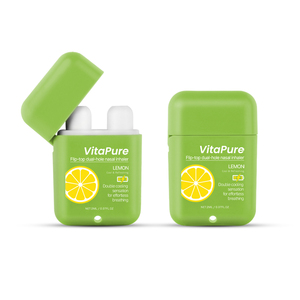 Inhalador Nasal de Doble Orificio con Tapa Abatible, Portátil, con Aceite Esencial de Mentol Natural, Sensación de Doble Enfriamiento para la Congestión Nasal - Product Image 4