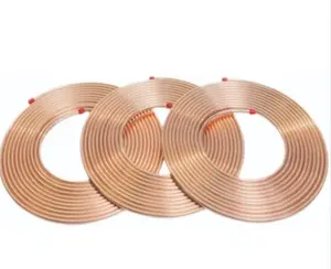 Best Price ASTM B280 AC air conditioner copper pipe 1/2 3/4 1/4 inch copper coil tube for Plumbing