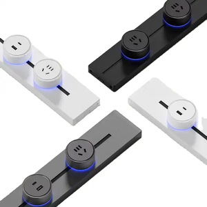 Enchufe de Pared Eléctrico de Aluminio <span class=keywords><strong>EUROB</strong></span> KSLY-P2 Estándar del Reino Unido 32A con Puertos USB-A y USB-C, Fácil Instalación, Adaptador de Riel Multi-Smart - Product Image 1