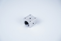 Rail de guidage linéaire cylindrique soutenu par SBR avec support carré en aluminium et système de glissière verrouillable