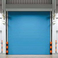 Porte de garage enroulable moderne en alliage d'aluminium, anti-corrosion, anti-rouille, pour entrepôt et stockage
