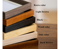 Marco de Fotos de Madera Sólida Personalizado al por Mayor con Frente Acrílico, Marco de Fotos de Sobremesa Multicolor para Decoración del Hogar y Oficina