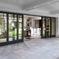 Porte intérieure, portes d'entrée, porte coulissante, porte intérieure pour maisons, porte pliante en verre, pergola en aluminium, aluminium, extérieur, scorrevoli