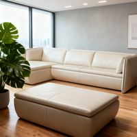 Set di Divani di Lusso Contemporanei di Alta Qualità, Divano Componibile a L per Soggiorno, Arredamento per Villa