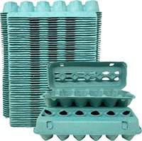 Plateaux à Œufs Personnalisés Recyclables Biodégradables en Pâte à Papier de Qualité, Alvéoles en Carton pour Œufs, Boîtes à Œufs Jetables en Papier et Pâte à Papier