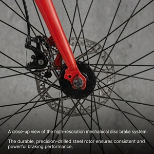 Vélo <span class=keywords><strong>de</strong></span> <span class=keywords><strong>ville</strong></span> classique en alliage d'aluminium 700C pour hommes et femmes avec 24 vitesses, fourche en acier et freins à double disque - Product Image 5